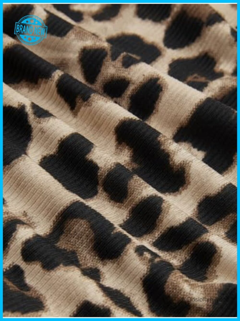 Leopard Print Strapless Tube Top Ruched Crop Top with Scarf - Picture 5 of 6
